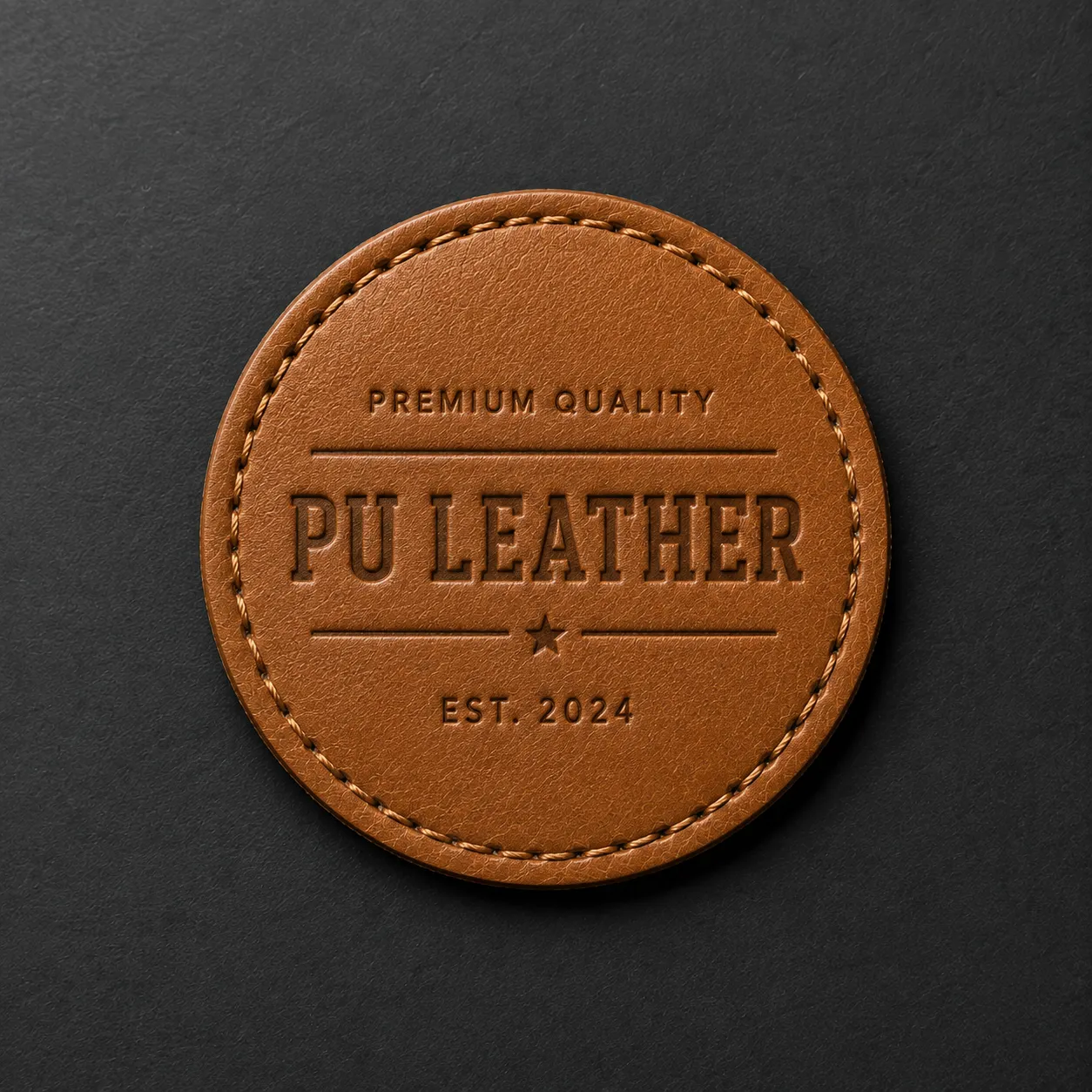 PU Leather Badge